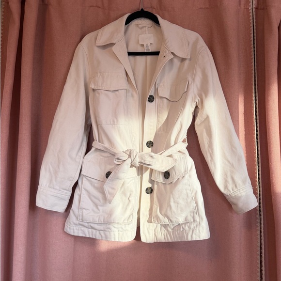 H&M Off-White Utility Jacket - Picture 2 of 4